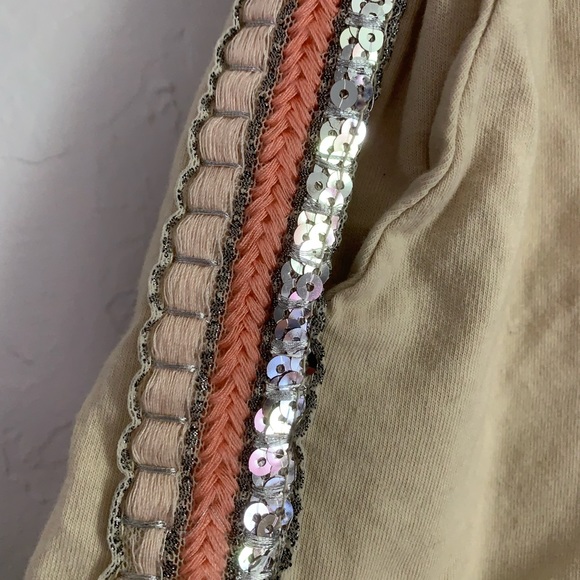 Cotton Shorts with Sequins Trim Made in Italy - Picture 3 of 6